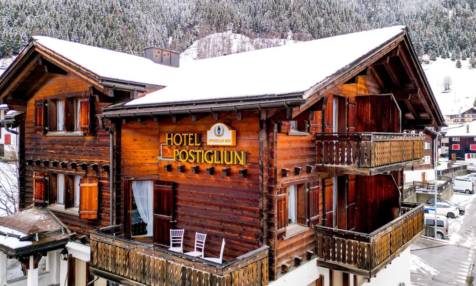 Hotel Postigliun Sedrun 24-7 Self-Checkin Exteriör bild