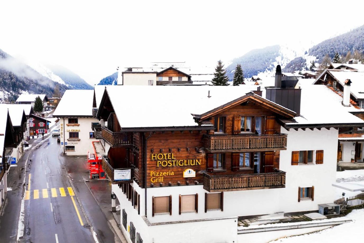 Hotel Postigliun Sedrun 24-7 Self-Checkin Exteriör bild